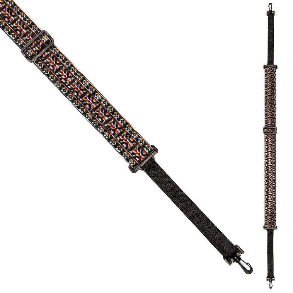 Perris 2" Woven Banjo Strap ~ Hootenanay Multi-Coloured