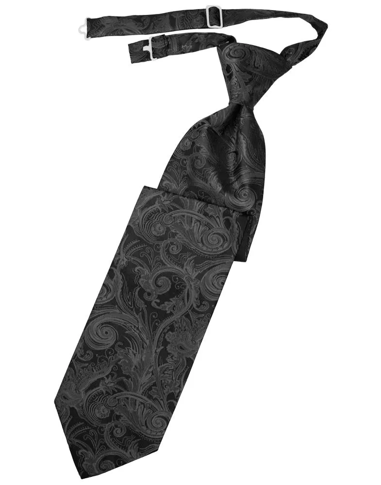 Pewter Tapestry Necktie