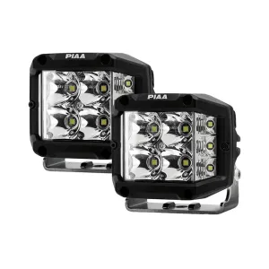 PIAA LED Light Bar Wide-Angle Driving Beam 5600K Quad Edge Cube 4"