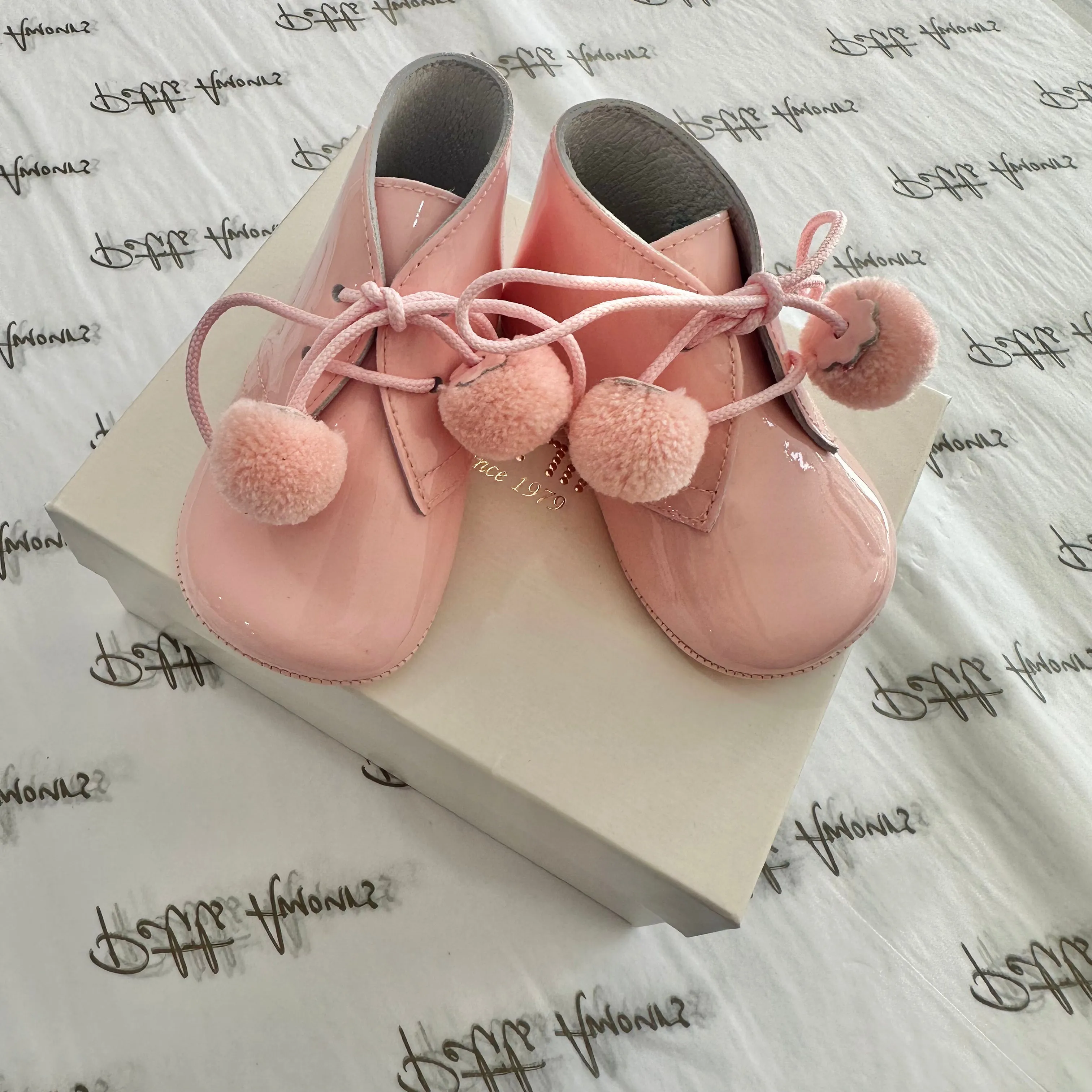 Pink Pom Pram Boots