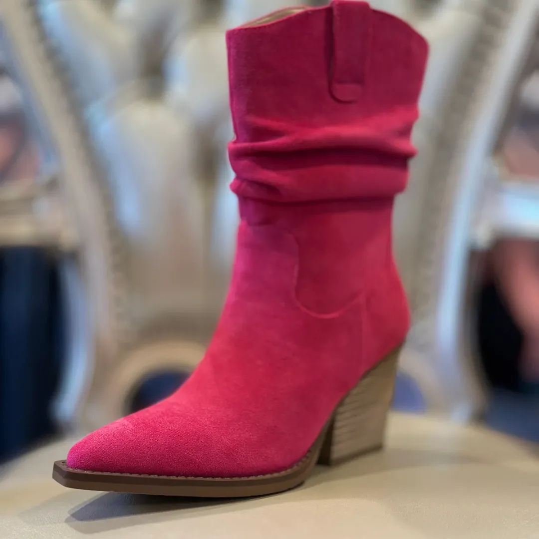 Pink Slouch Bootie