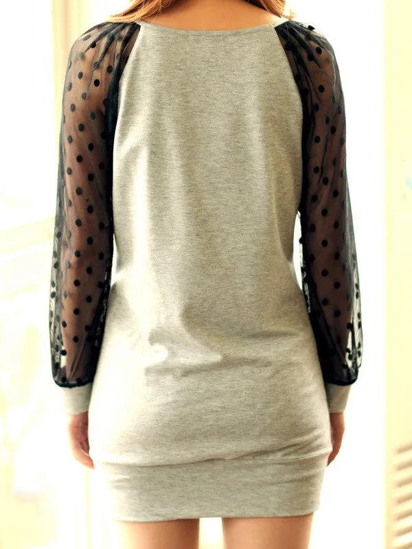 polka dots college dress
