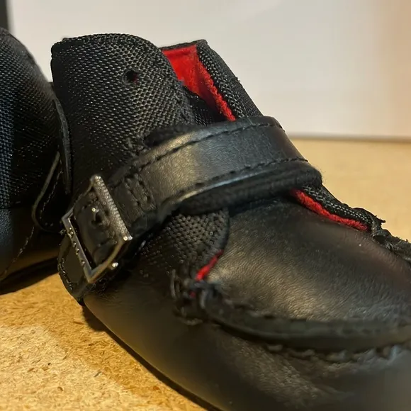 Polo Ralph Lauren Ranger Crib shoes booties new baby infant black