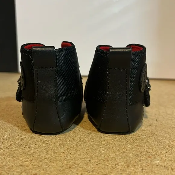 Polo Ralph Lauren Ranger Crib shoes booties new baby infant black