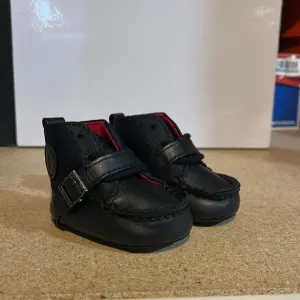 Polo Ralph Lauren Ranger Crib shoes booties new baby infant black