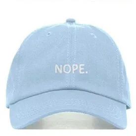 "NOPE" Casquette Baseball Snapback Brodée Blanc - URB1™