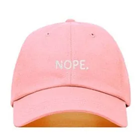 "NOPE" Casquette Baseball Snapback Brodée Blanc - URB1™