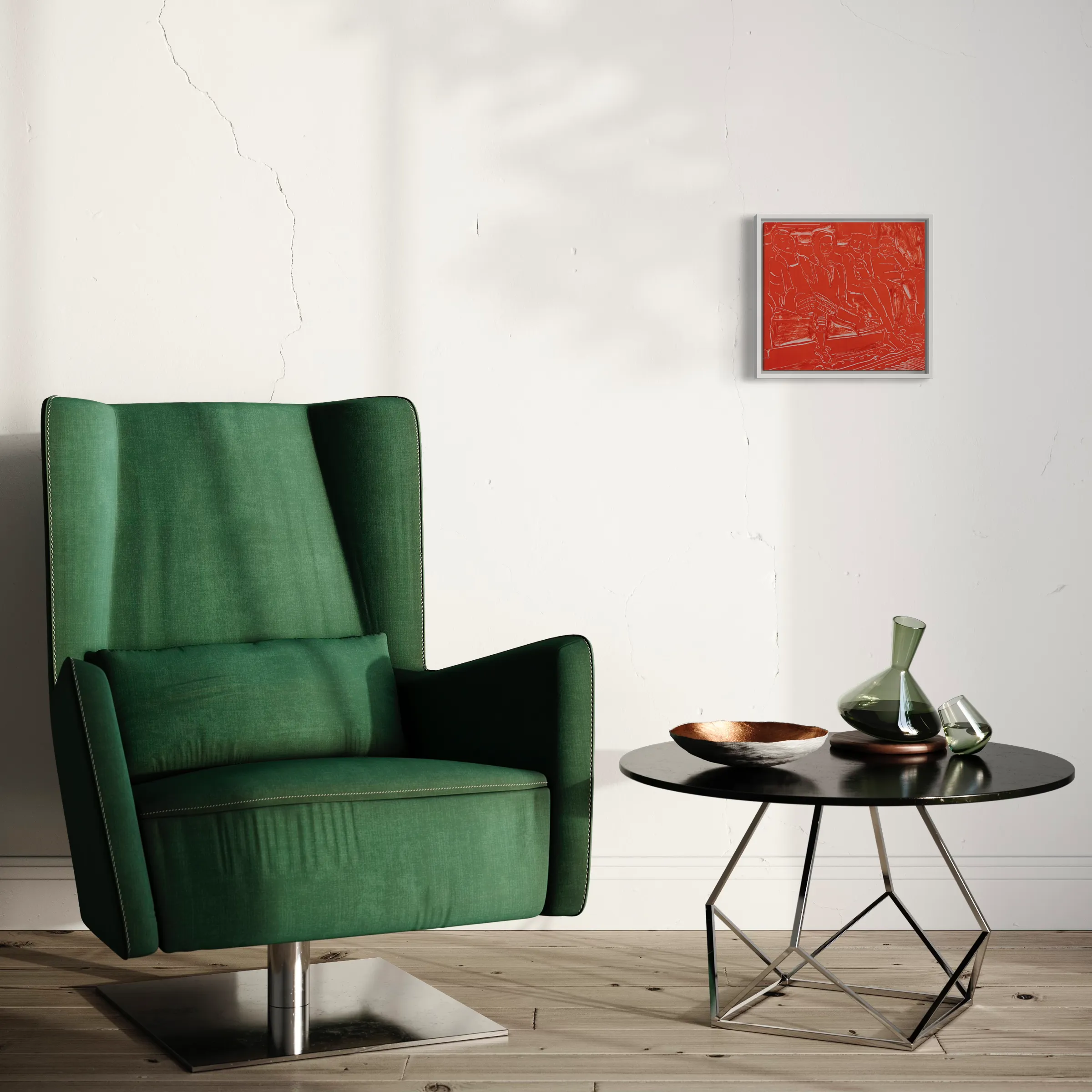 Red Living Room III