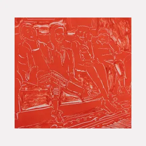 Red Living Room III