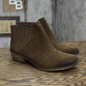Ruff Hewn Womens Suede Ankle Booties 1674161dfafb38 Brown 6.5M