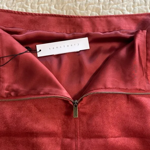 “SANCTUARY” Faux Suede Serina Mini Skirt
