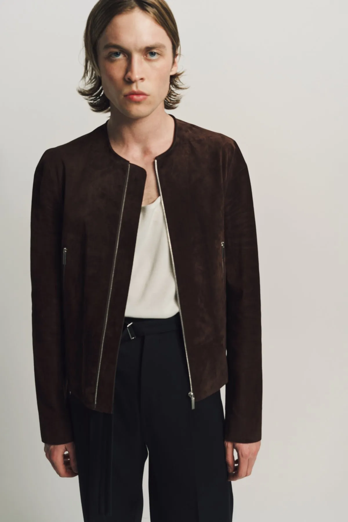 SAPIO | SUEDE ZIP JACKET