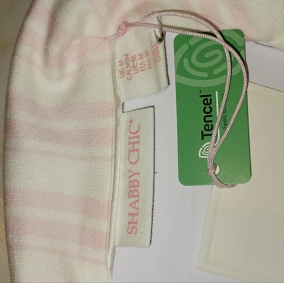 Shabby Chic Pink Striped Pajama Set with Accessories
