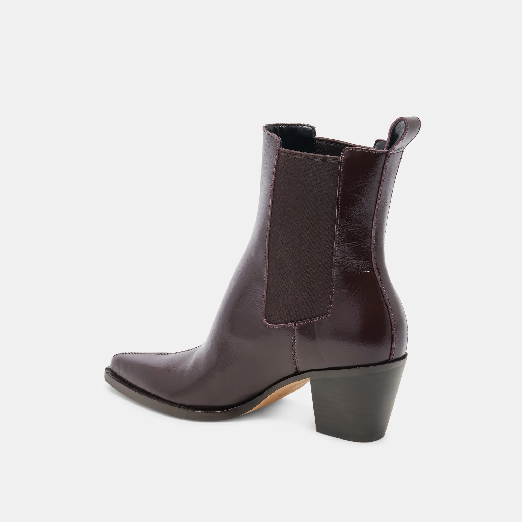 SHADIE H2O BOOTIES MULBERRY CRINKLE PATENT