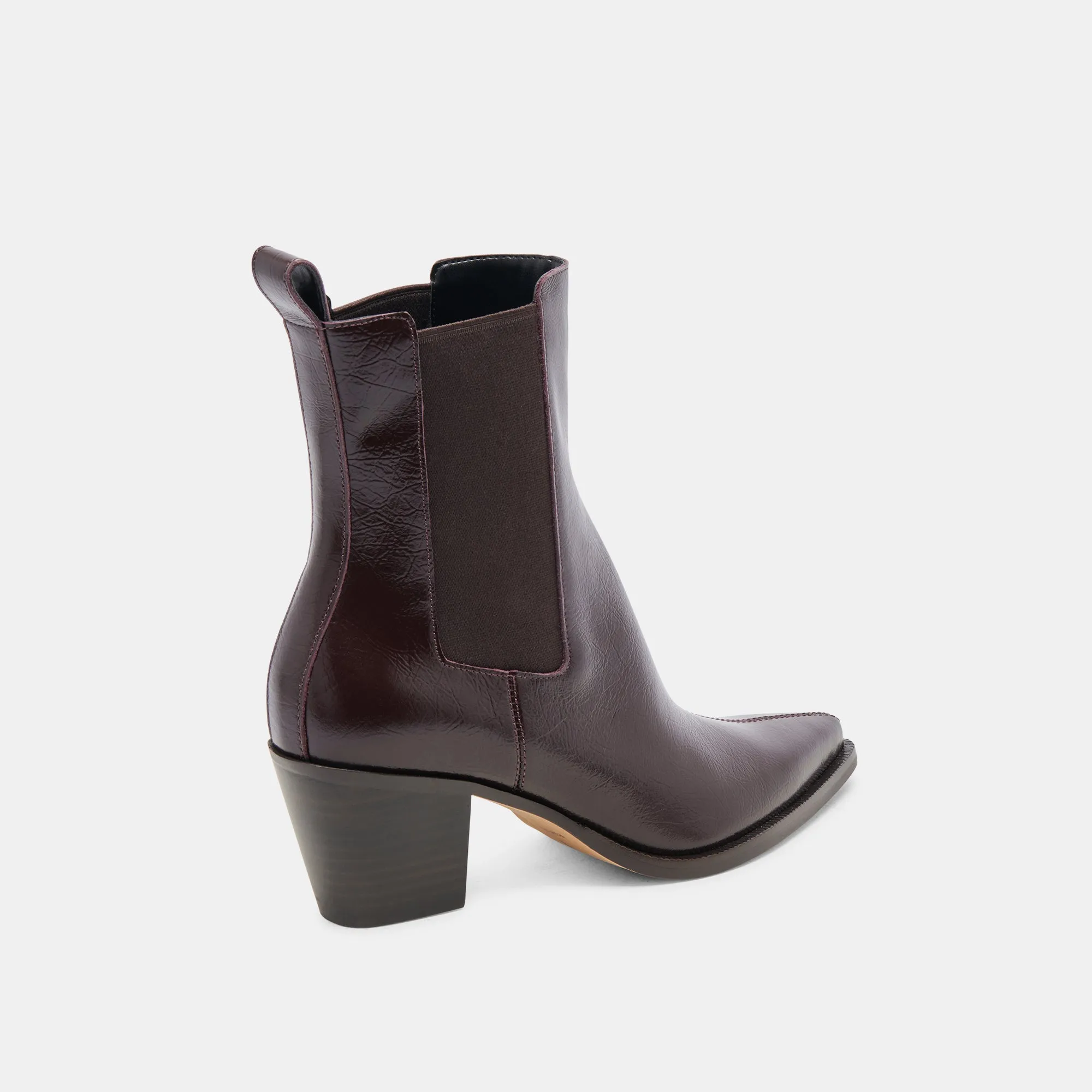 SHADIE H2O BOOTIES MULBERRY CRINKLE PATENT