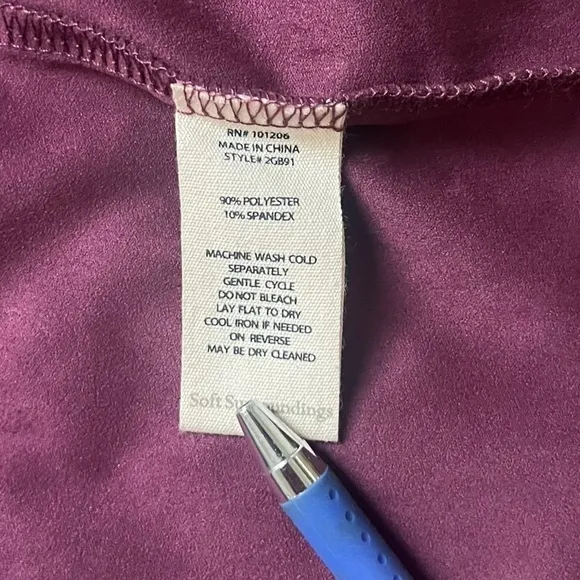 Shape Drape Faux Suede Jacket purple wine size large.