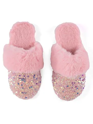 Shiraleah Assorted Set Of 2 Sizes Fiesta Slippers, Pink