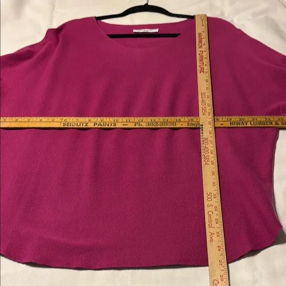 Sioni Milano Pink Sweater with Feather Cuffs