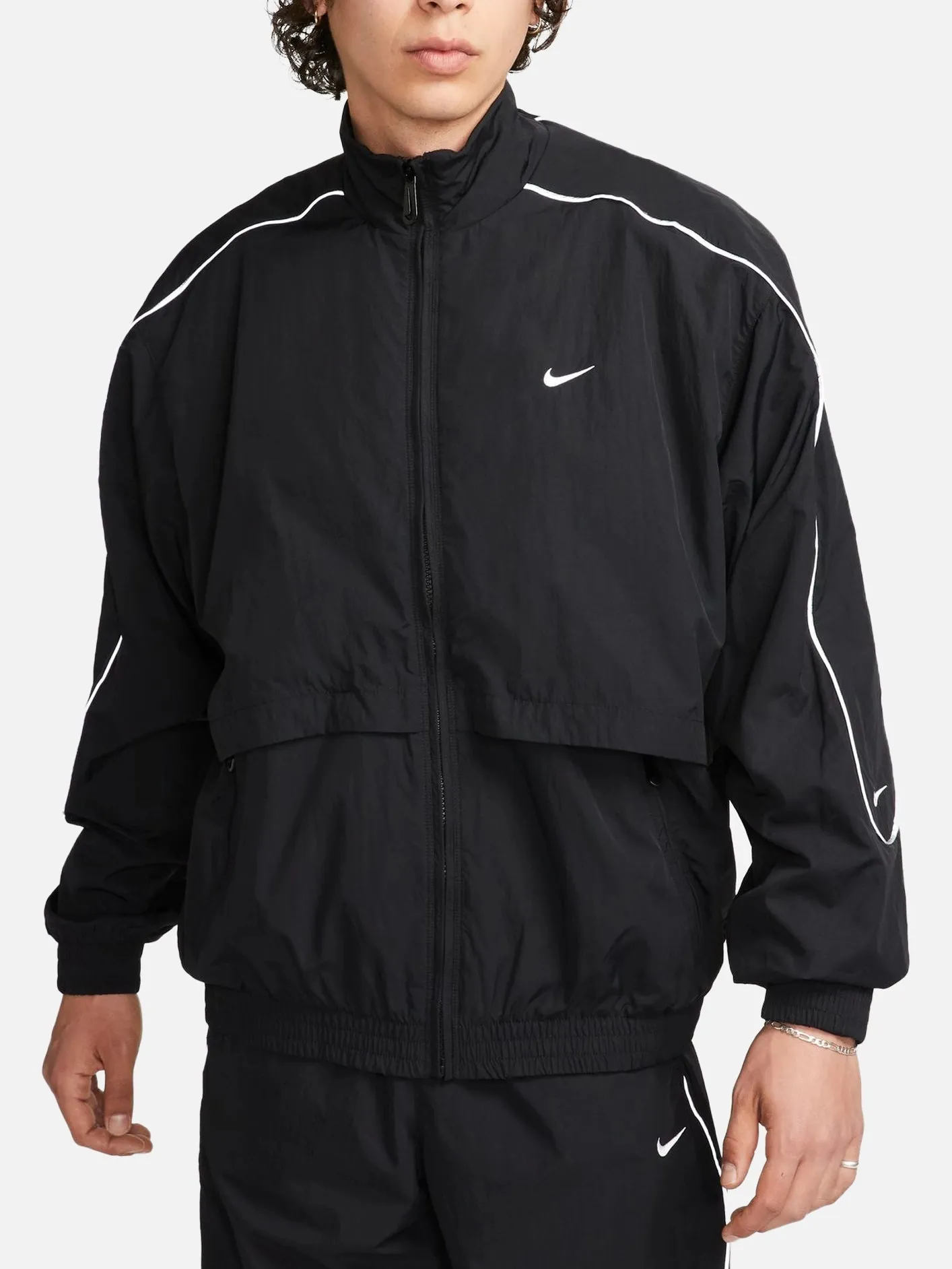 Solo Swoosh Woven Jacket "Black"