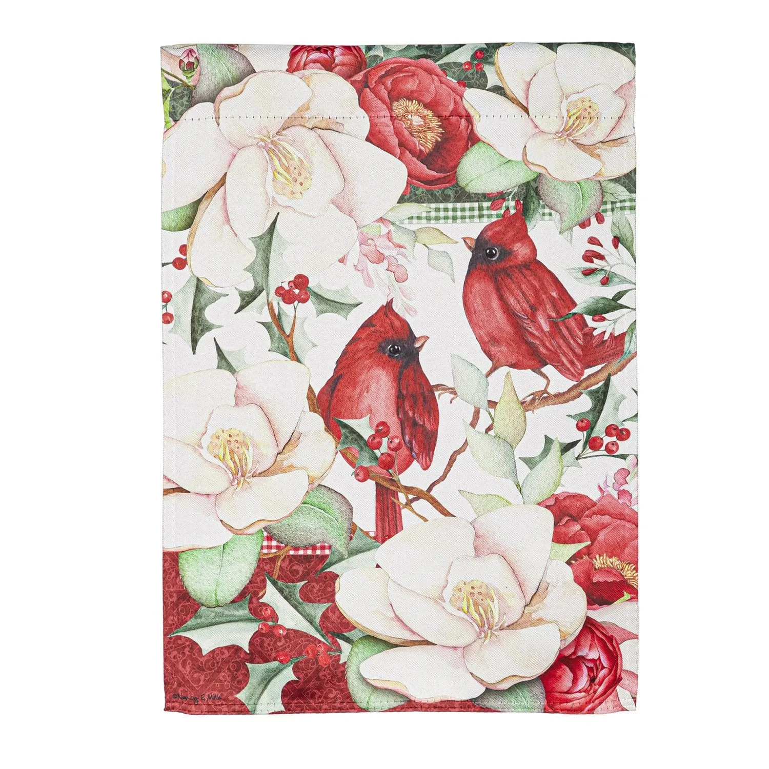 Southern Holiday Charm Garden Suede Flag,14s10648