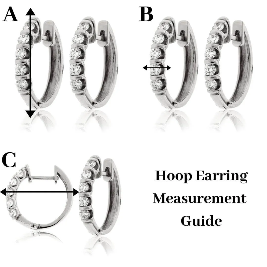 Sterling Silver Polished Tube Hoop Earrings