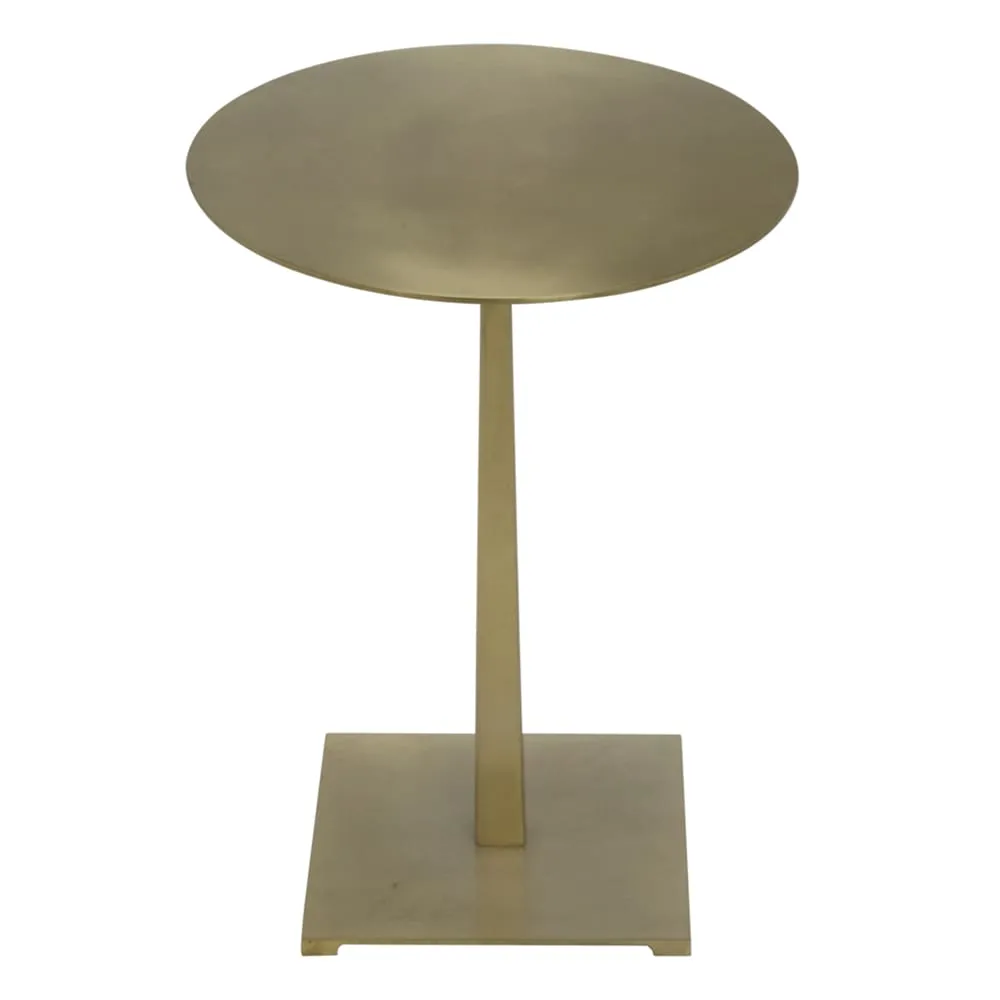 Stiletto Side Table, Metal with Brass Finish