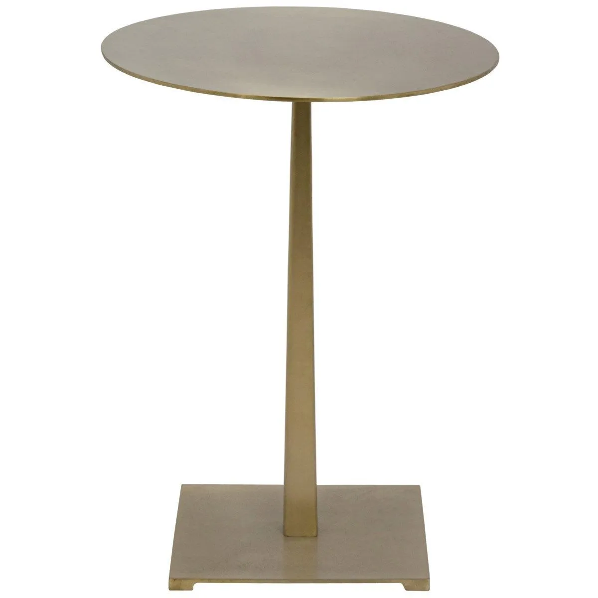 Stiletto Side Table, Metal with Brass Finish