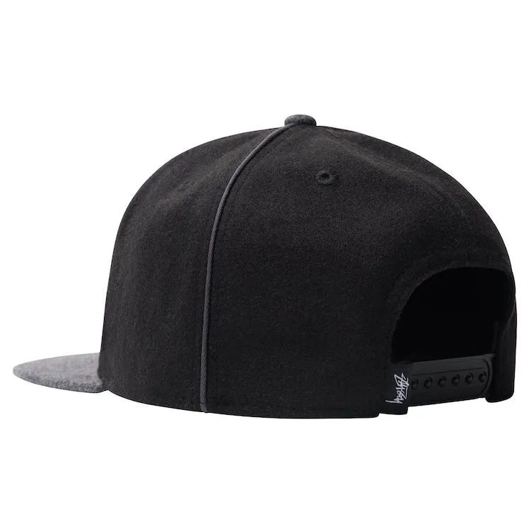 Stussy Melton Piped Arch Cap Black
