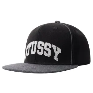 Stussy Melton Piped Arch Cap Black