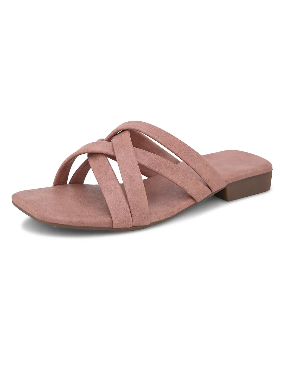 Stylish-Charm-Cross-Strap-Flat-Slippers