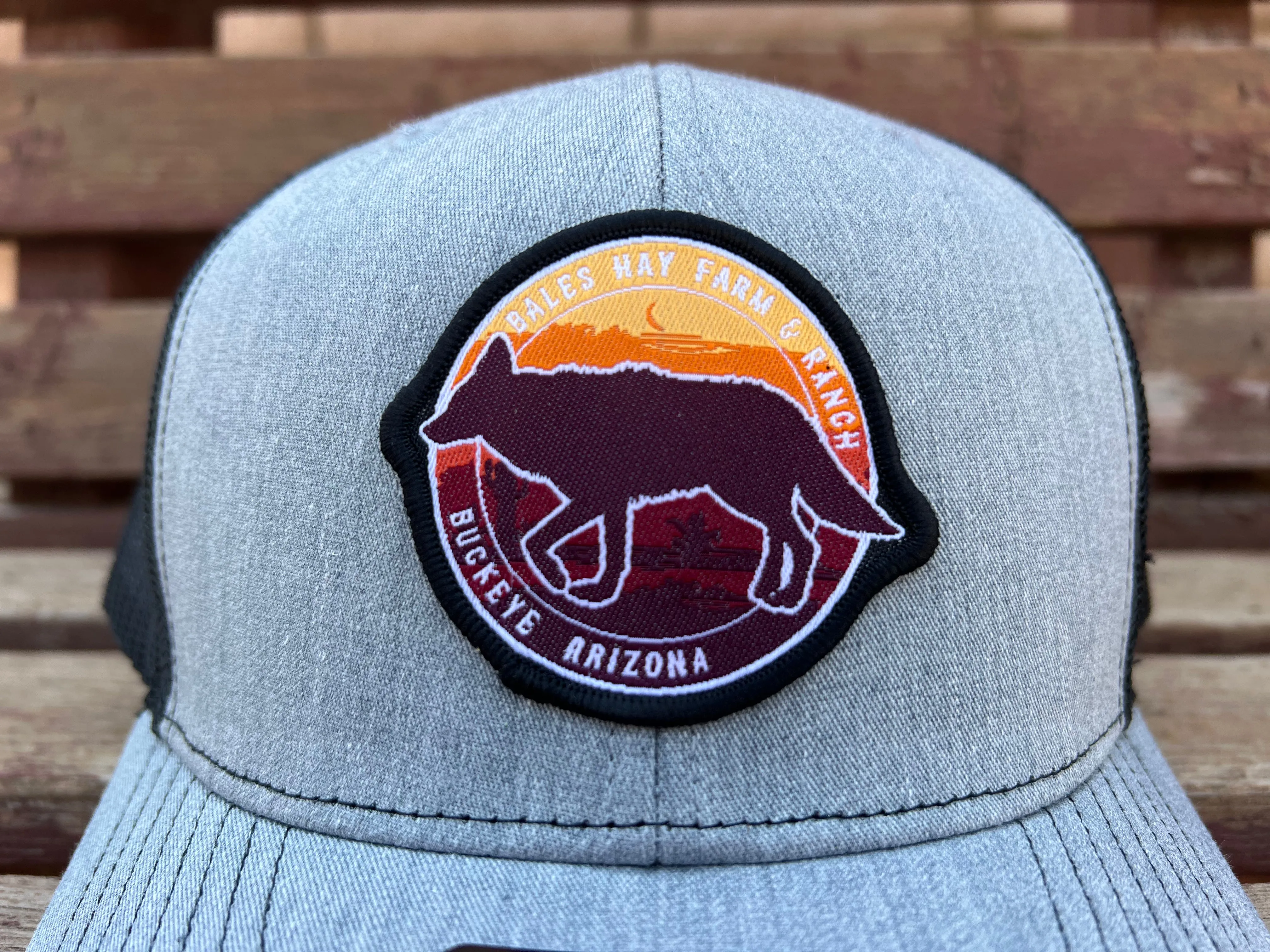 Sunset Coyote Woven Patch Curve Bill