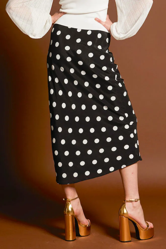 Superstition Bias Cut Skirt
