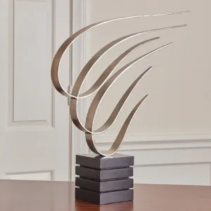 Swoosh Sculpture - Nickel