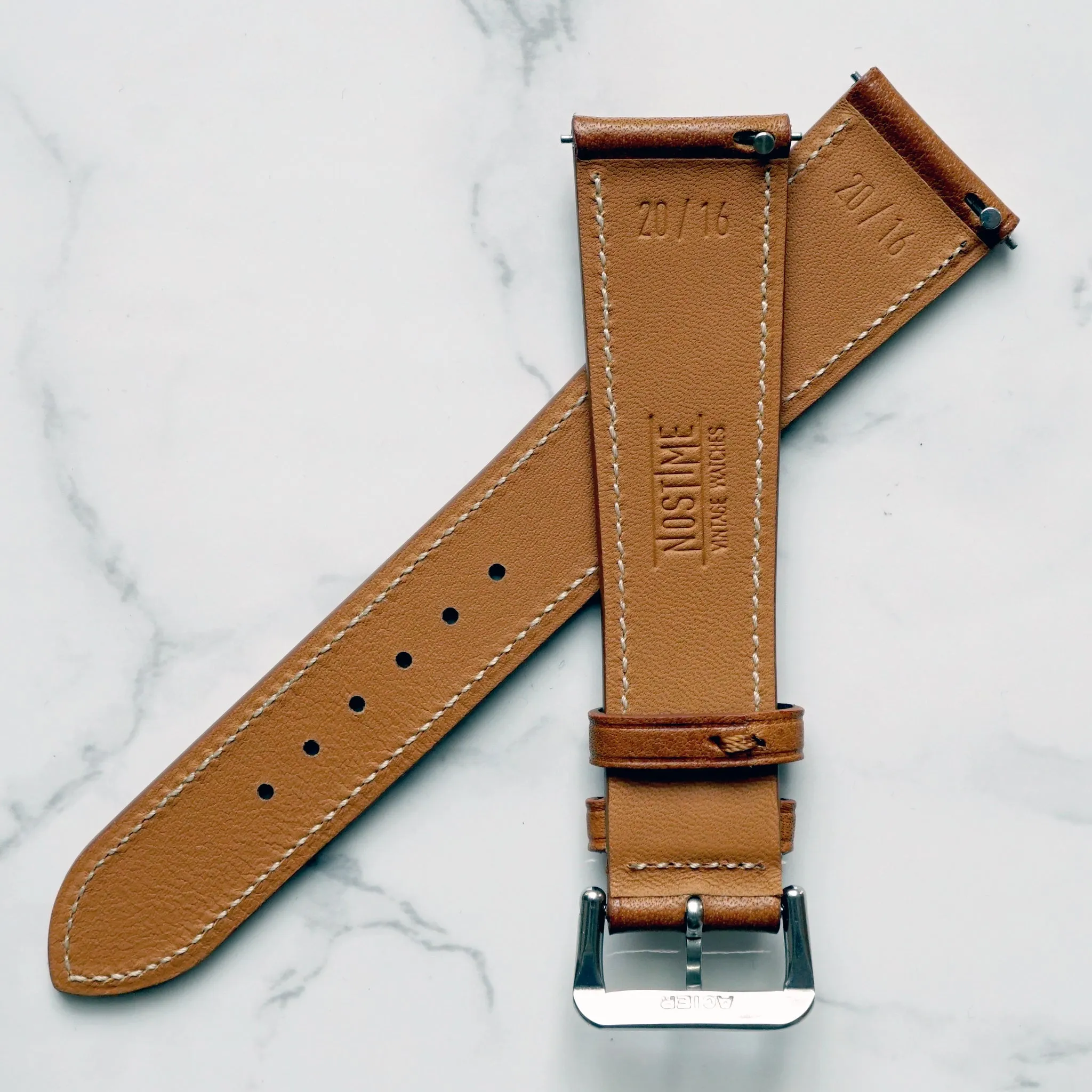 TAN BOX CALF STANDARD STRAP