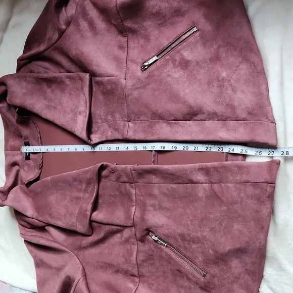 TORRID, Fall, Spring, Casual, Work Attire, Faux Suede Peplum Pink Blush Jacket