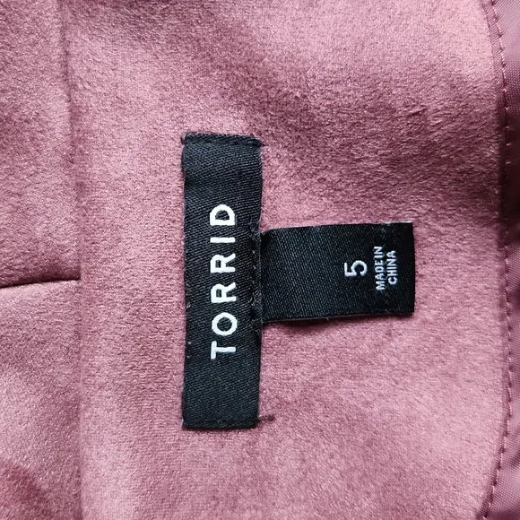 TORRID, Fall, Spring, Casual, Work Attire, Faux Suede Peplum Pink Blush Jacket