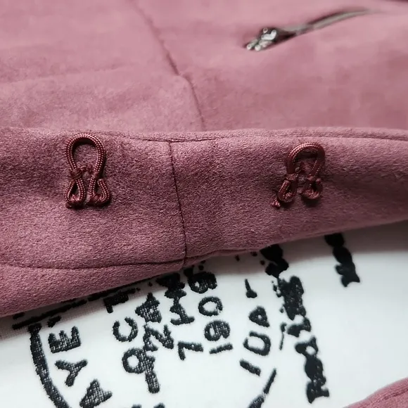 TORRID, Fall, Spring, Casual, Work Attire, Faux Suede Peplum Pink Blush Jacket