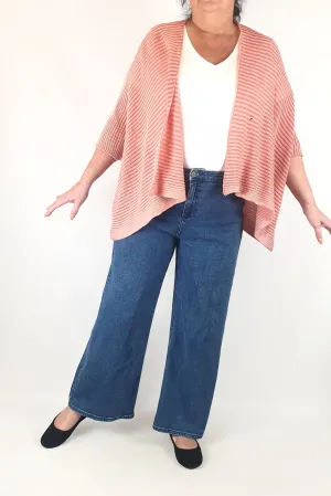 Uimi red cotton cashmere top one size
