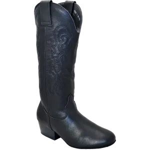 Ultimate - Women's Pro Country Boot - Black Leather - Zipper