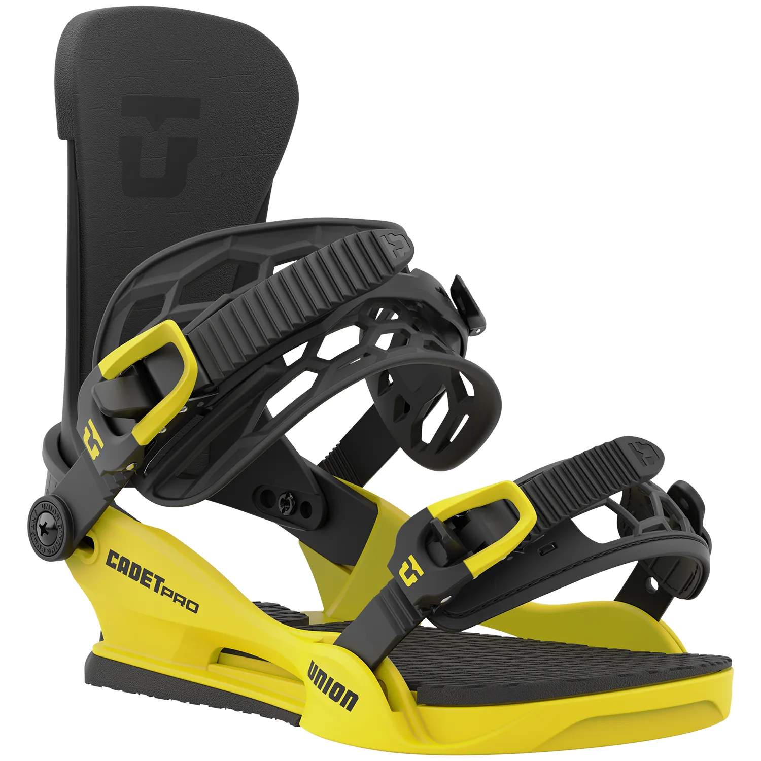 Union Cadet Pro Kids Snowboard Bindings Electric Yellow