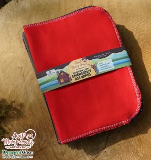 Unpaper Reusable Toilet Paper – Handmade Flannel Fabric Emergency Ass Wipes