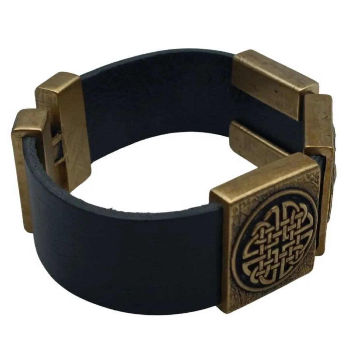 Viking warrior leather bracelet