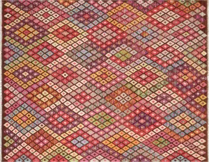 Vintage Afghan Maimana Kilim - 6'2" x 7'8"