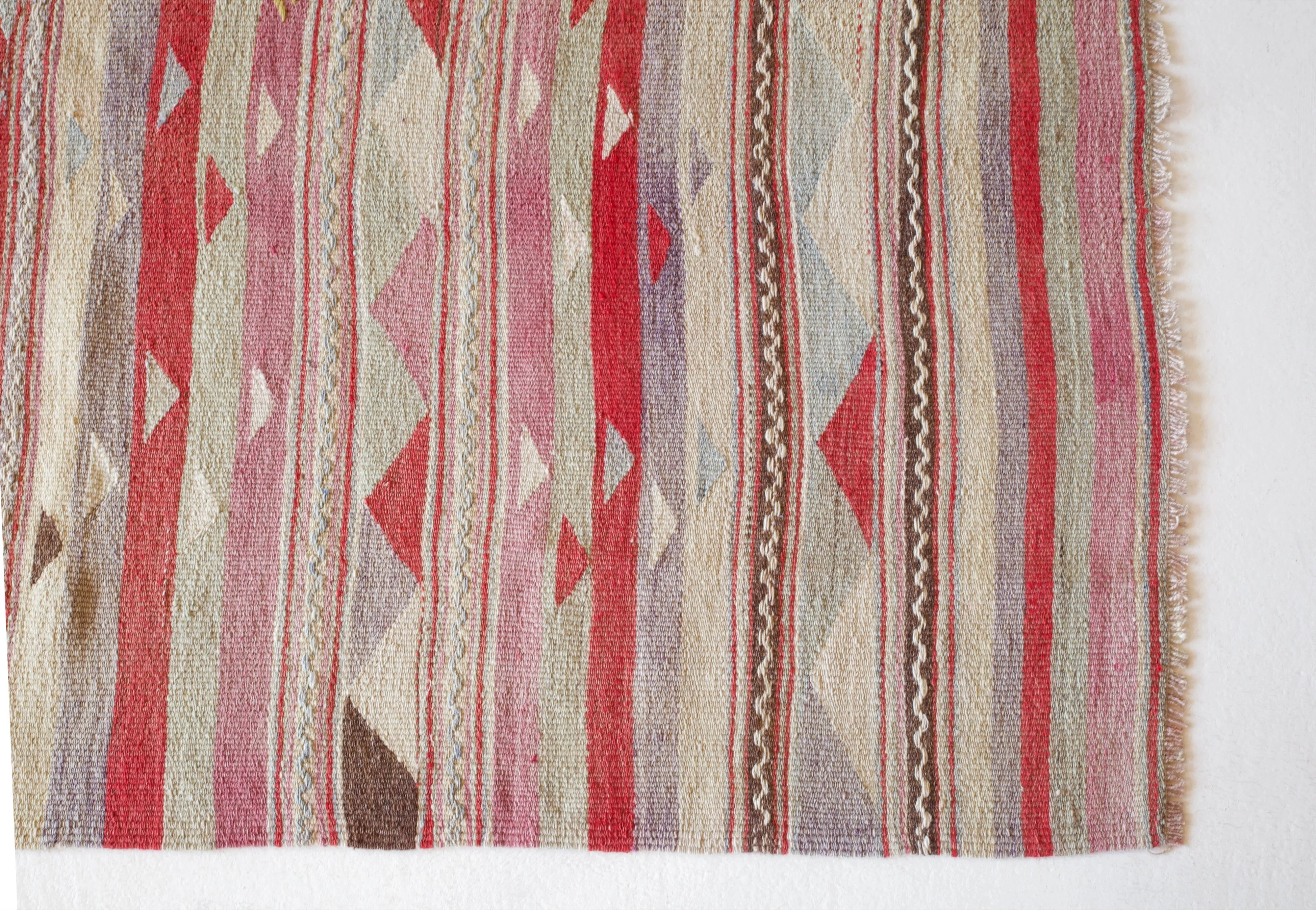 Vintage Mini Turkish Kilim Rug 3'3"x4'9"