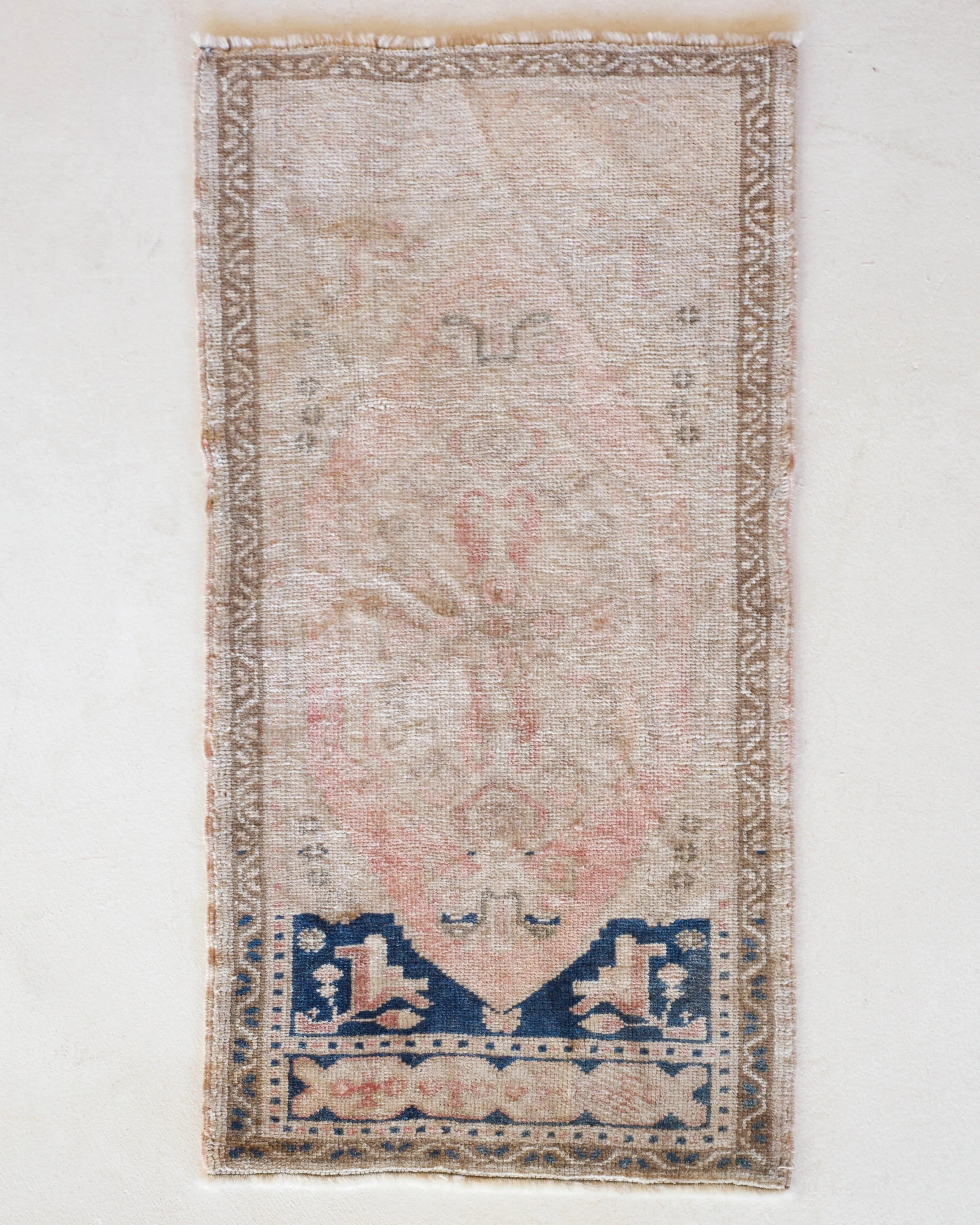Vintage Mini Turkish Rug 20"x41"