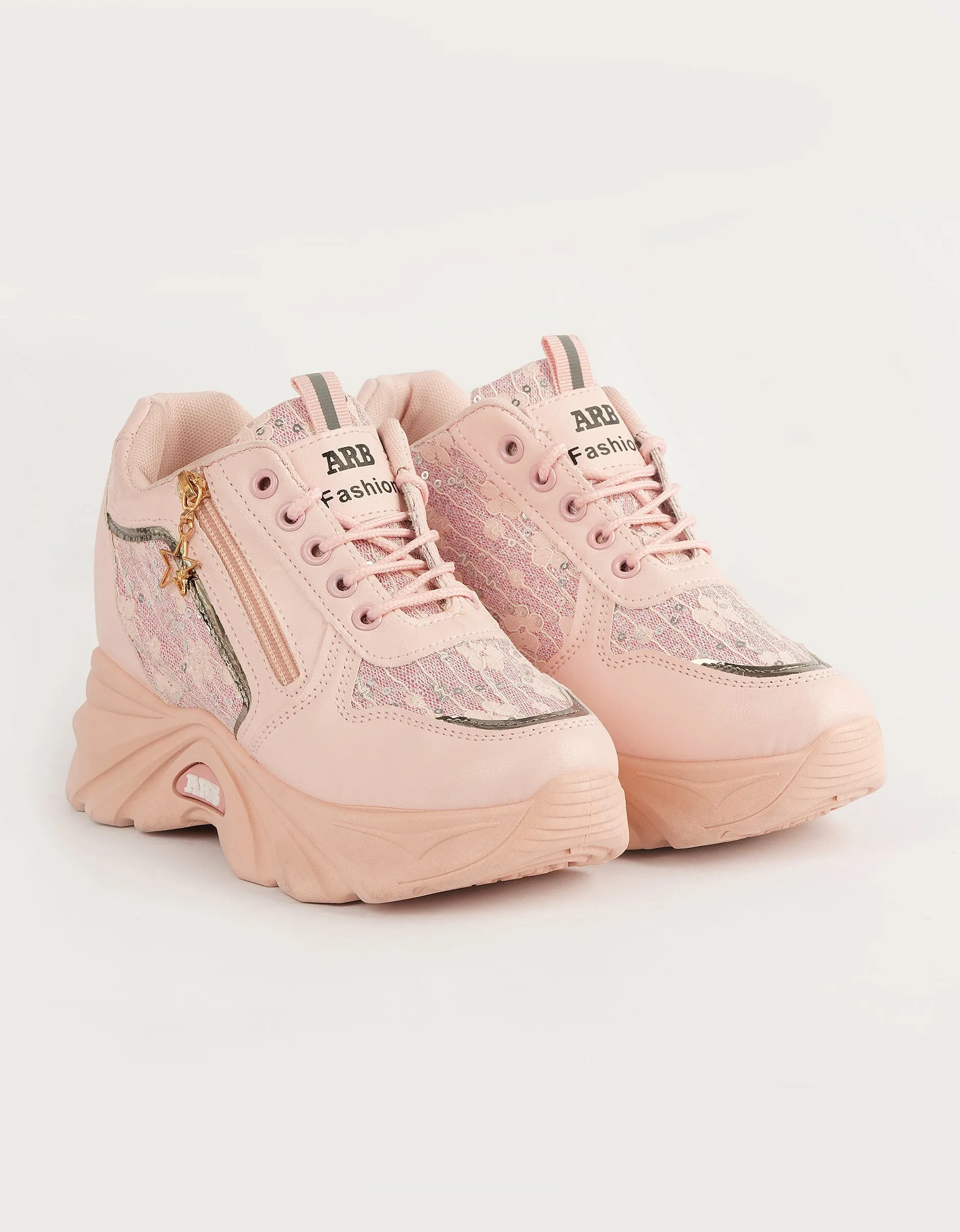 Vogue Pink Chunky Sneakers
