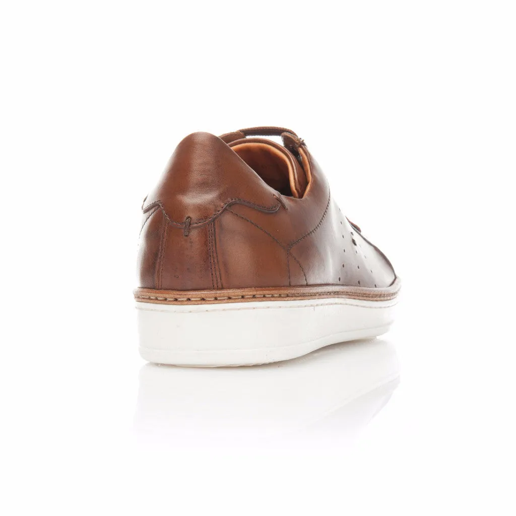 Walnut Hand Woven Leather Sneaker