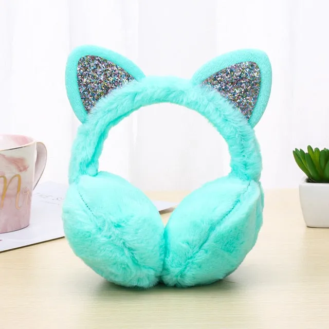 Warm Faux Fur Earmuff Headband Earlap Adjustable Earmuffs