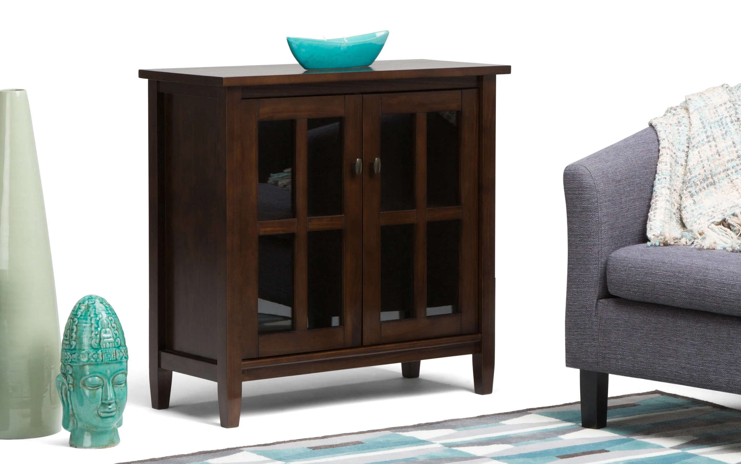 Warm Shaker Low Storage Cabinet