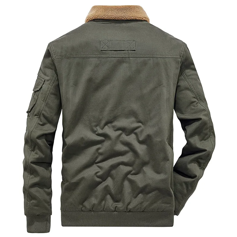 West Louis™ Warm Cotton American Windbreaker Bomber Jacket